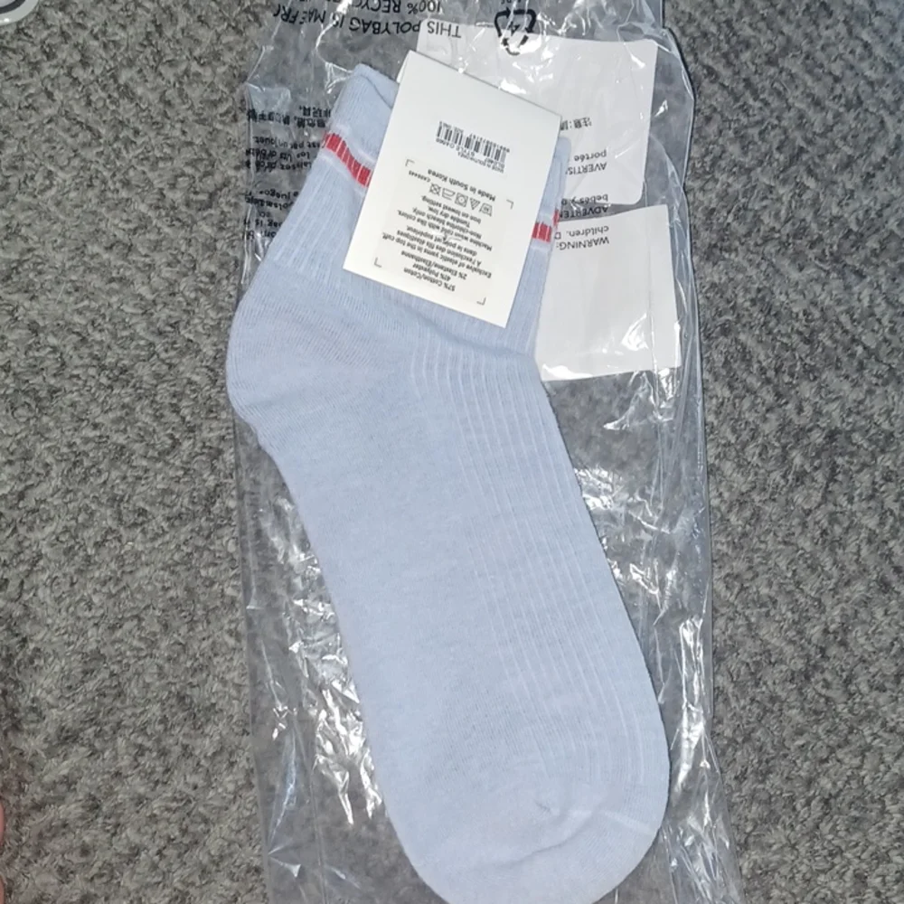 New Madewell MWL Cloudlift Ankle Socks Tranquil Blue